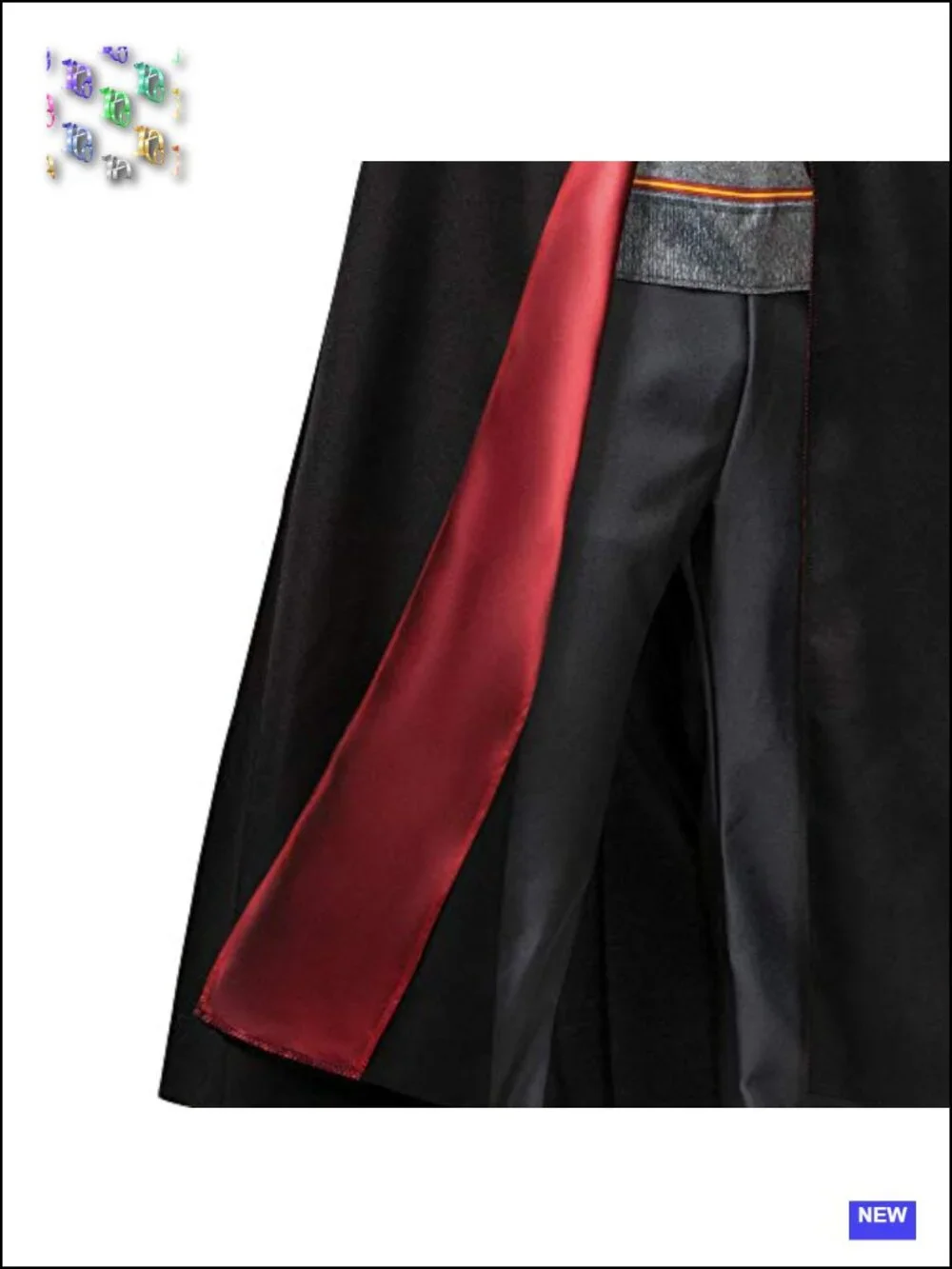 Harry Potter Deluxe Boys Costume Robe with Jumpsuit, Twill Gryffindor